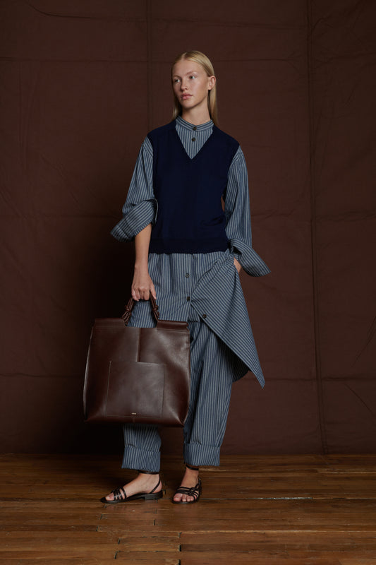 Robe Akiko - Bleu Nuit - Coton - Femme