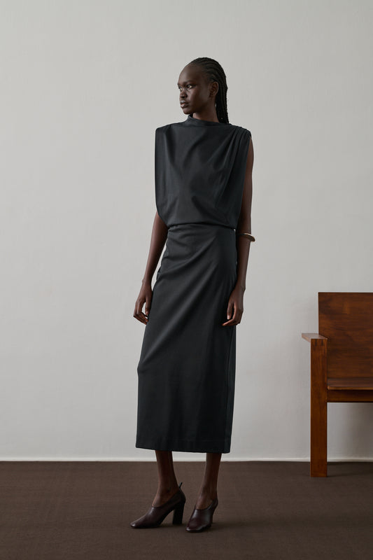 Robe Gemma - Noir - Coton - Femme