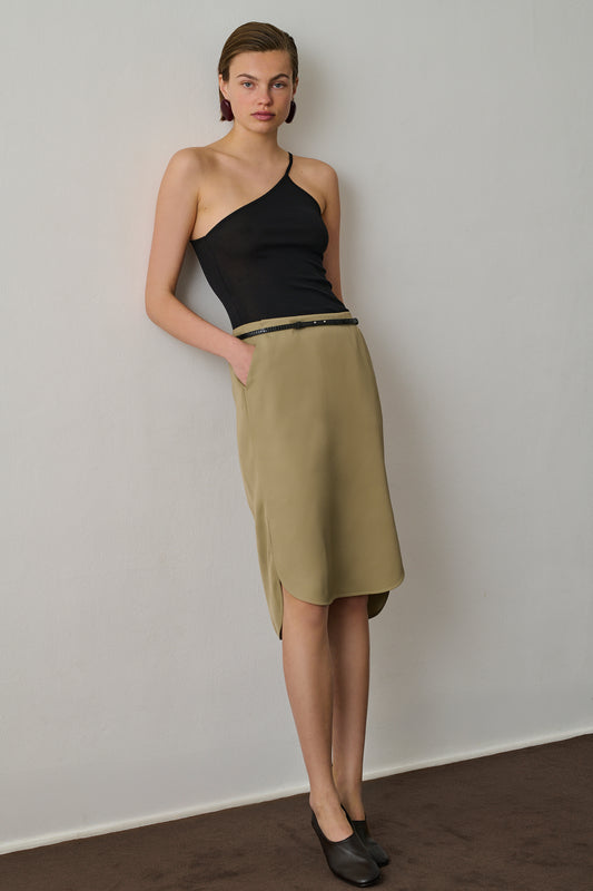 Jupe Caroline - Sauge - Viscose - Femme