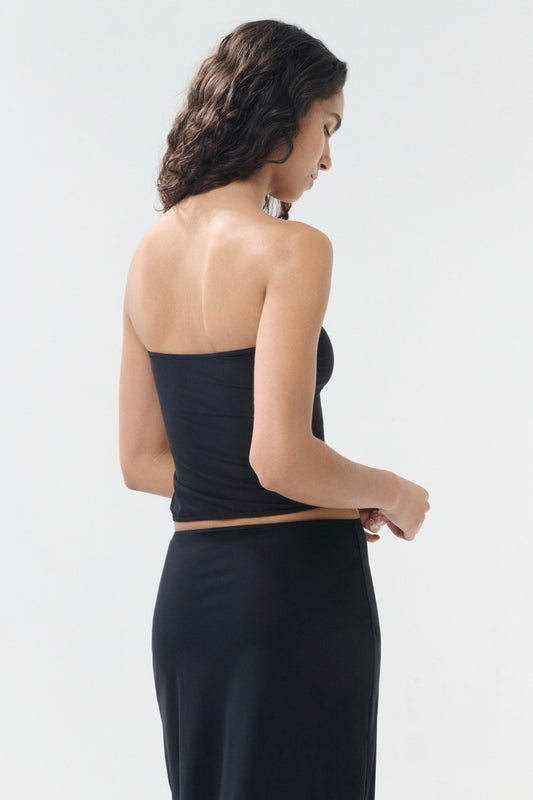 Top Il top bandeau - Noir/Marron - Femme