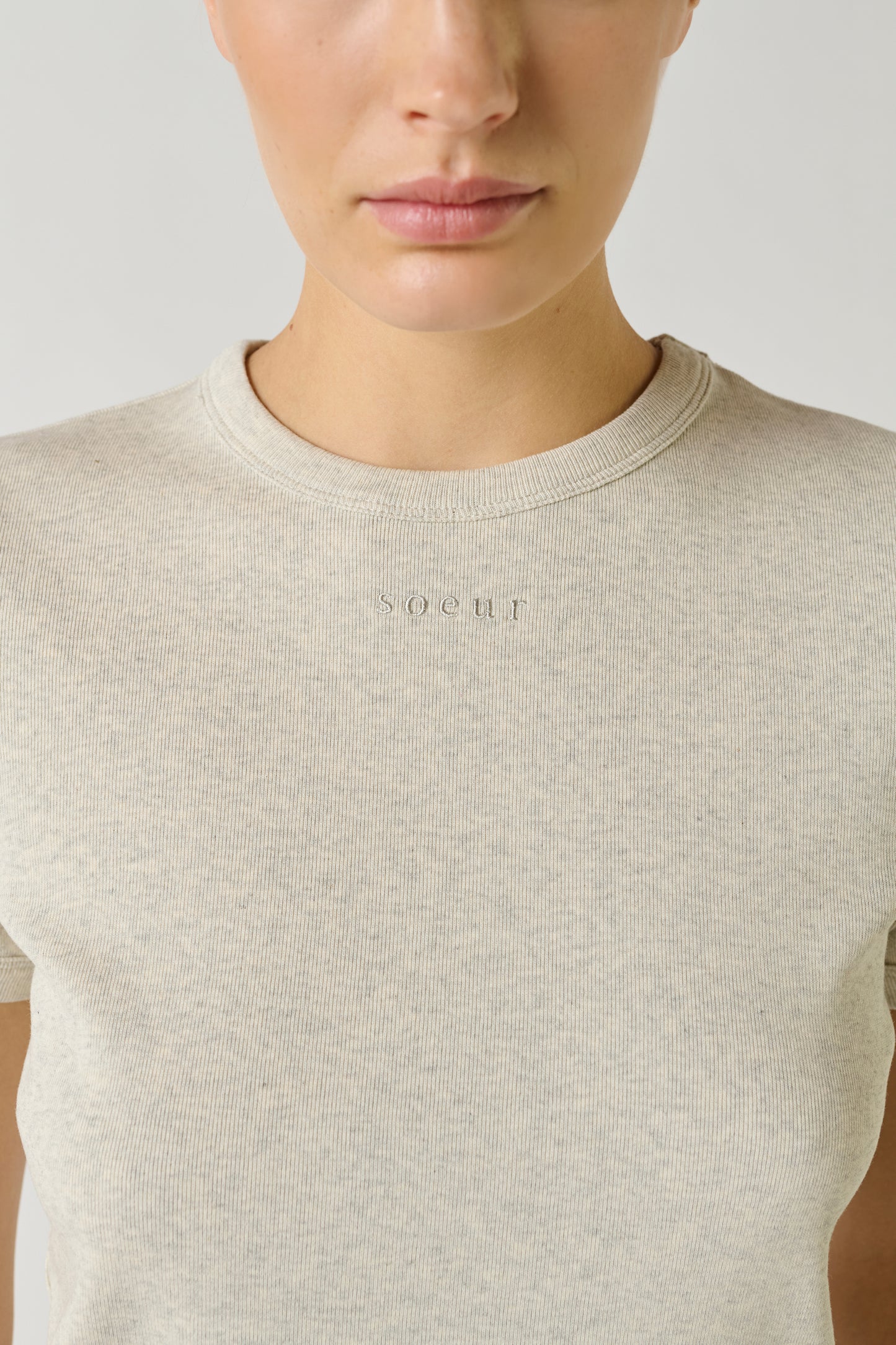 Tee-Shirt Aristide - Gris Chiné - Coton - Femme