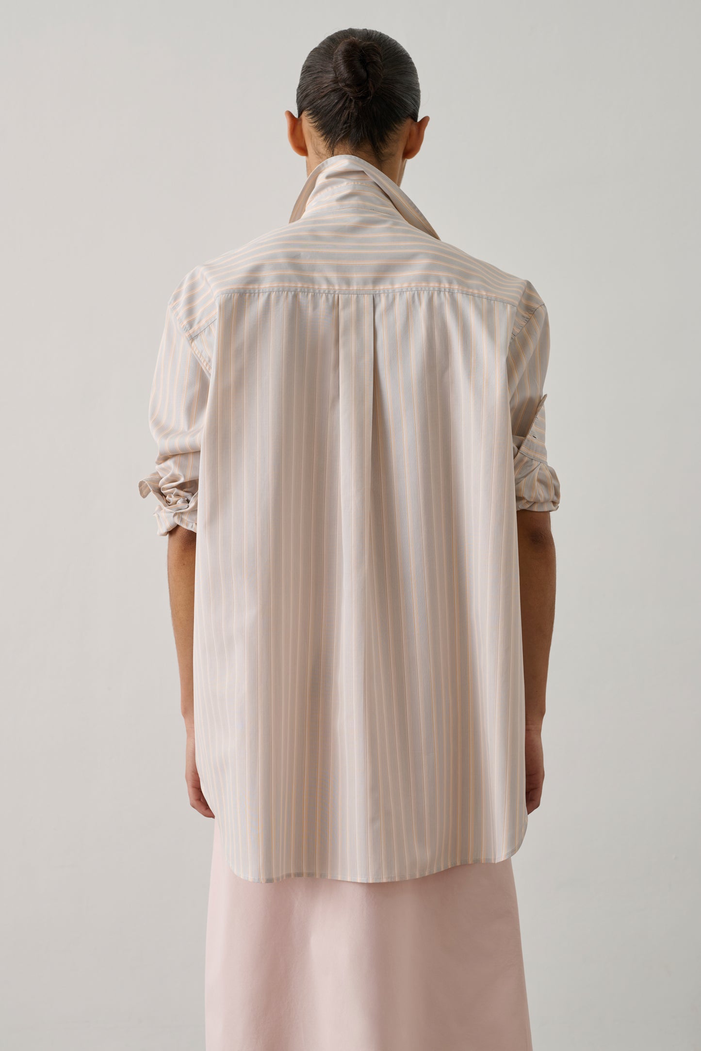 Chemise Carlotta - Orange/Gris - Coton - Femme