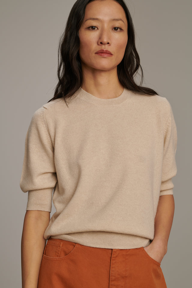 Pull Baie - Écru - Cachemire - Femme