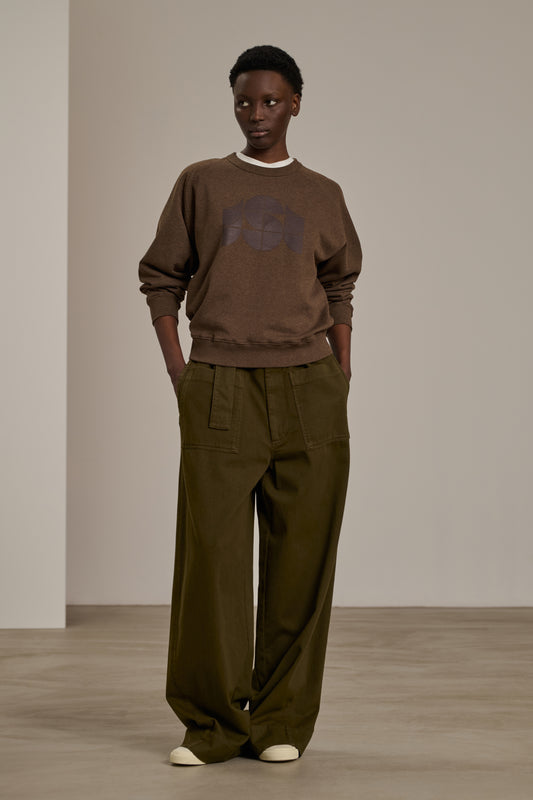 THIBAULT BROWN SWEATSHIRT