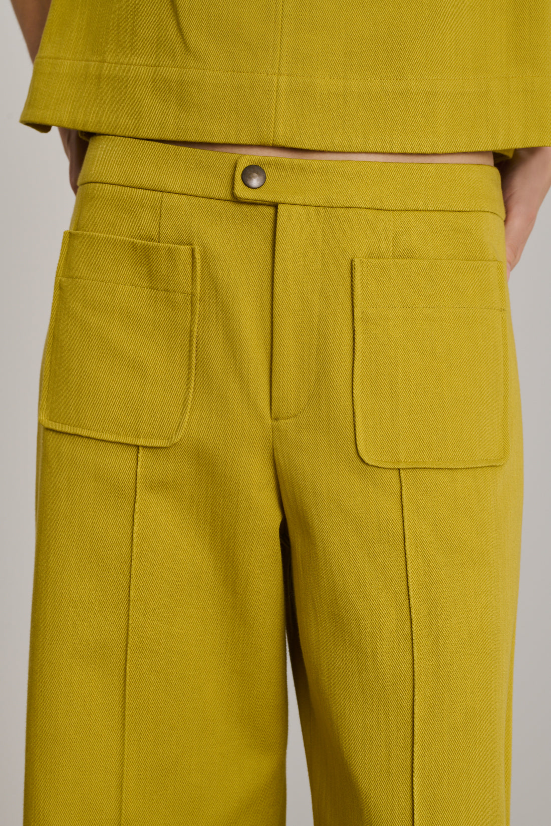 Pantalon Harry - Jaune Doré - Coton - Femme