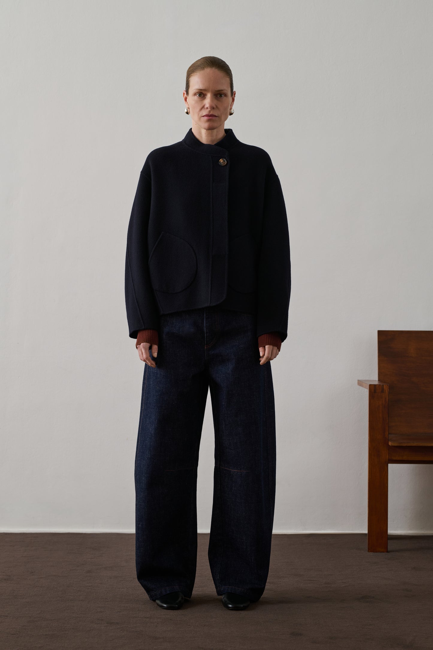 Manteau Windsor - Deep Navy - Laine - Femme