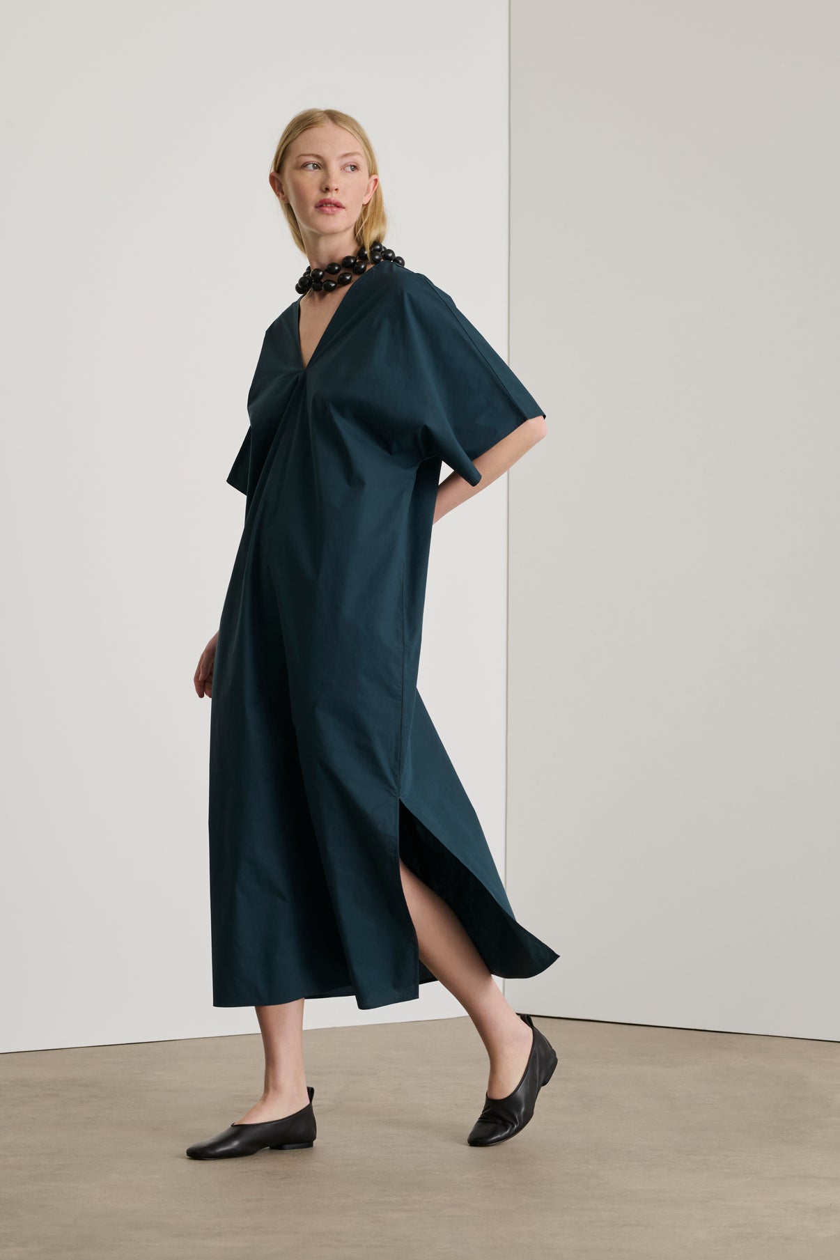 Robe Elegance - Ardoise - Coton - Femme vue 2