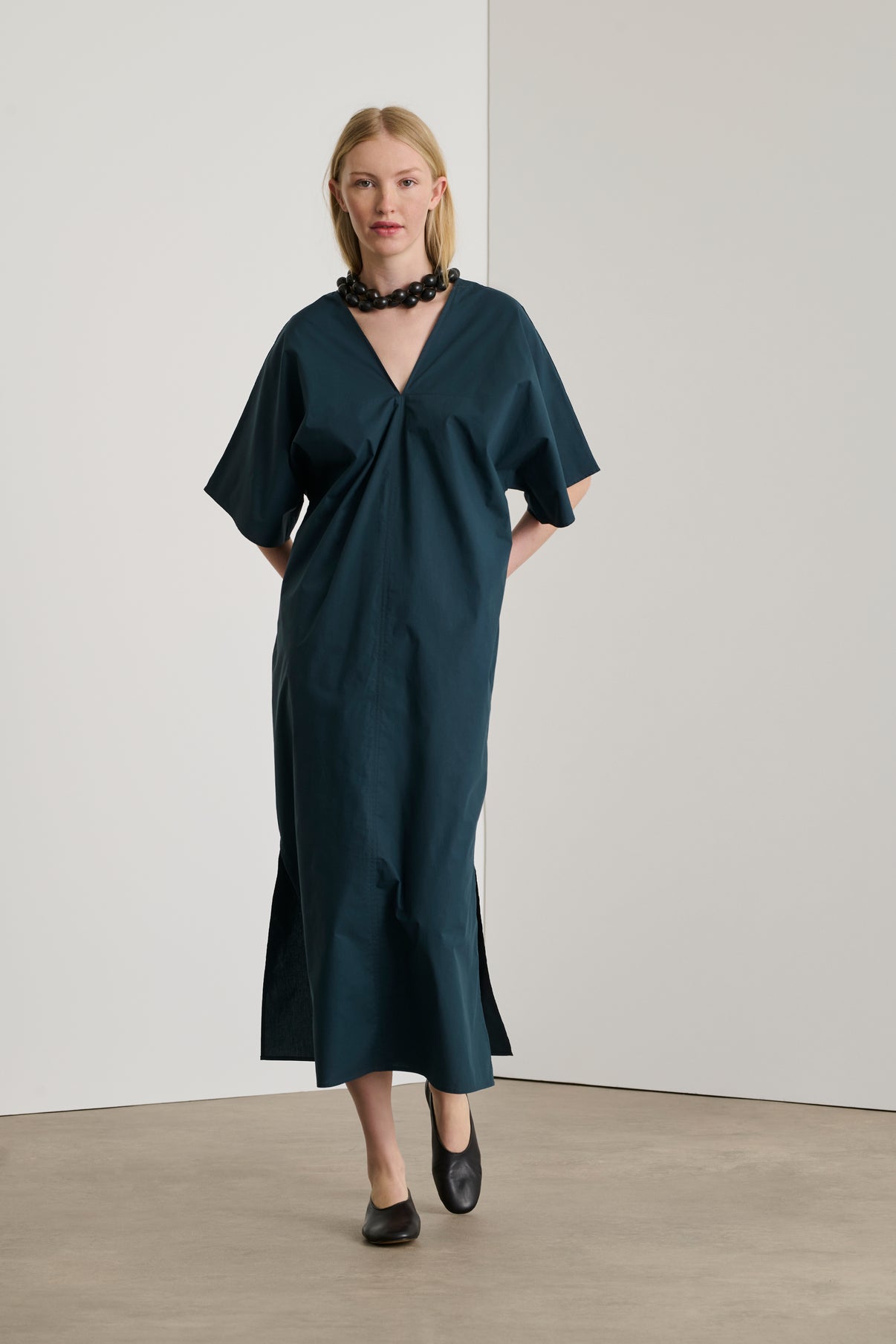 Robe Elegance - Ardoise - Coton - Femme vue 1