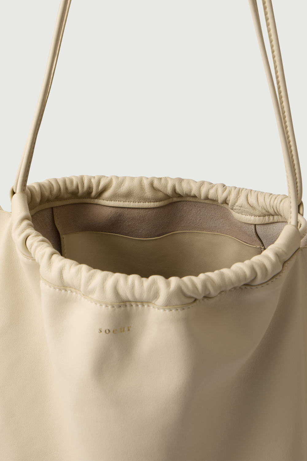Sac Sia - Ivoire - Cuir - Femme vue 6
